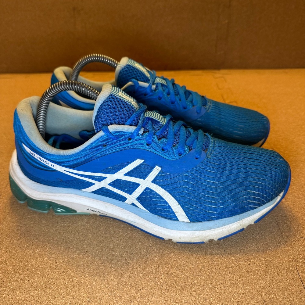 ASICS Gel-Pulse 11 Womens Running Shoes Blue White 1012A467 Size 9.5